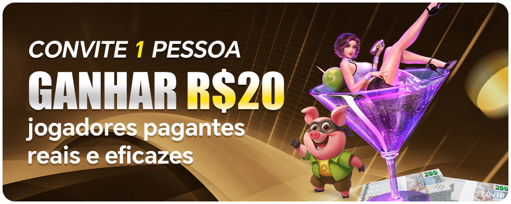 Imagem promocional dos ganhos da 66vip